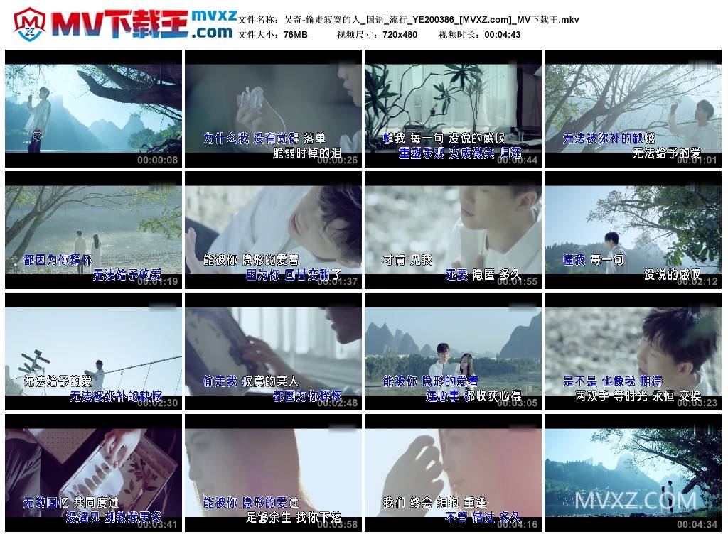 吴奇-偷走寂寞的人_国语_流行_YE200386